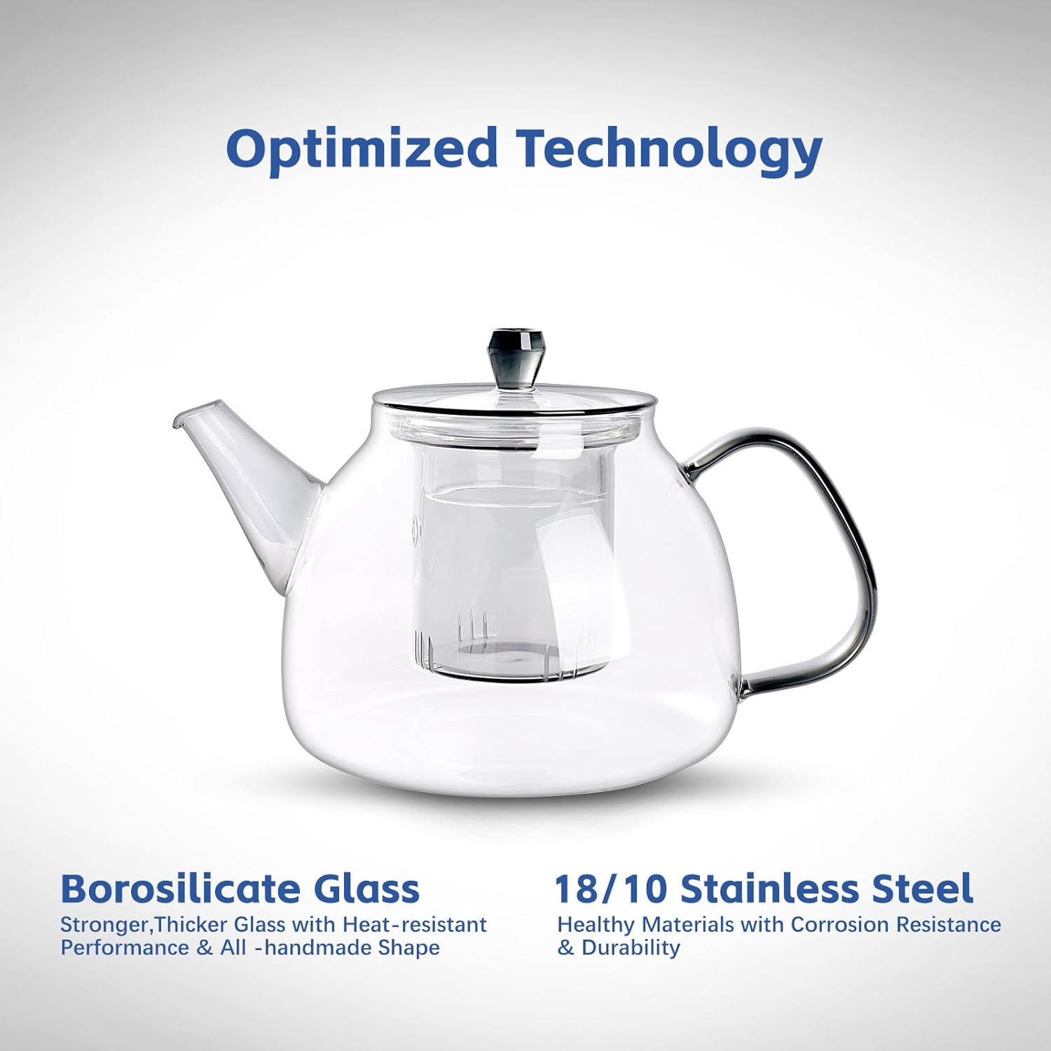GlazzKraft Glass Teapot