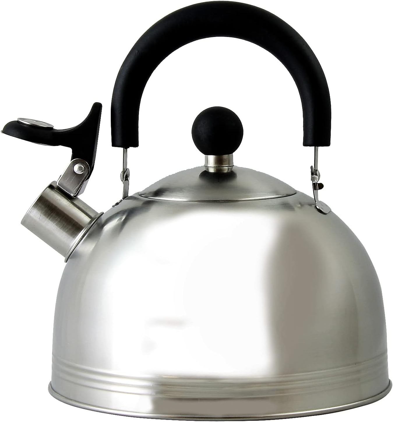 Mr Coffee Carterton Whistling Tea Kettle 15 Quart Mirror Polish