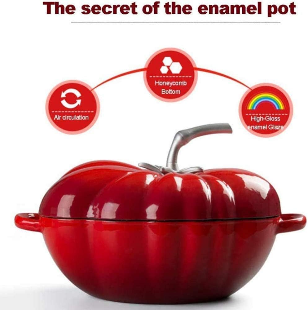 Red Dutch Oven Casserole Pot