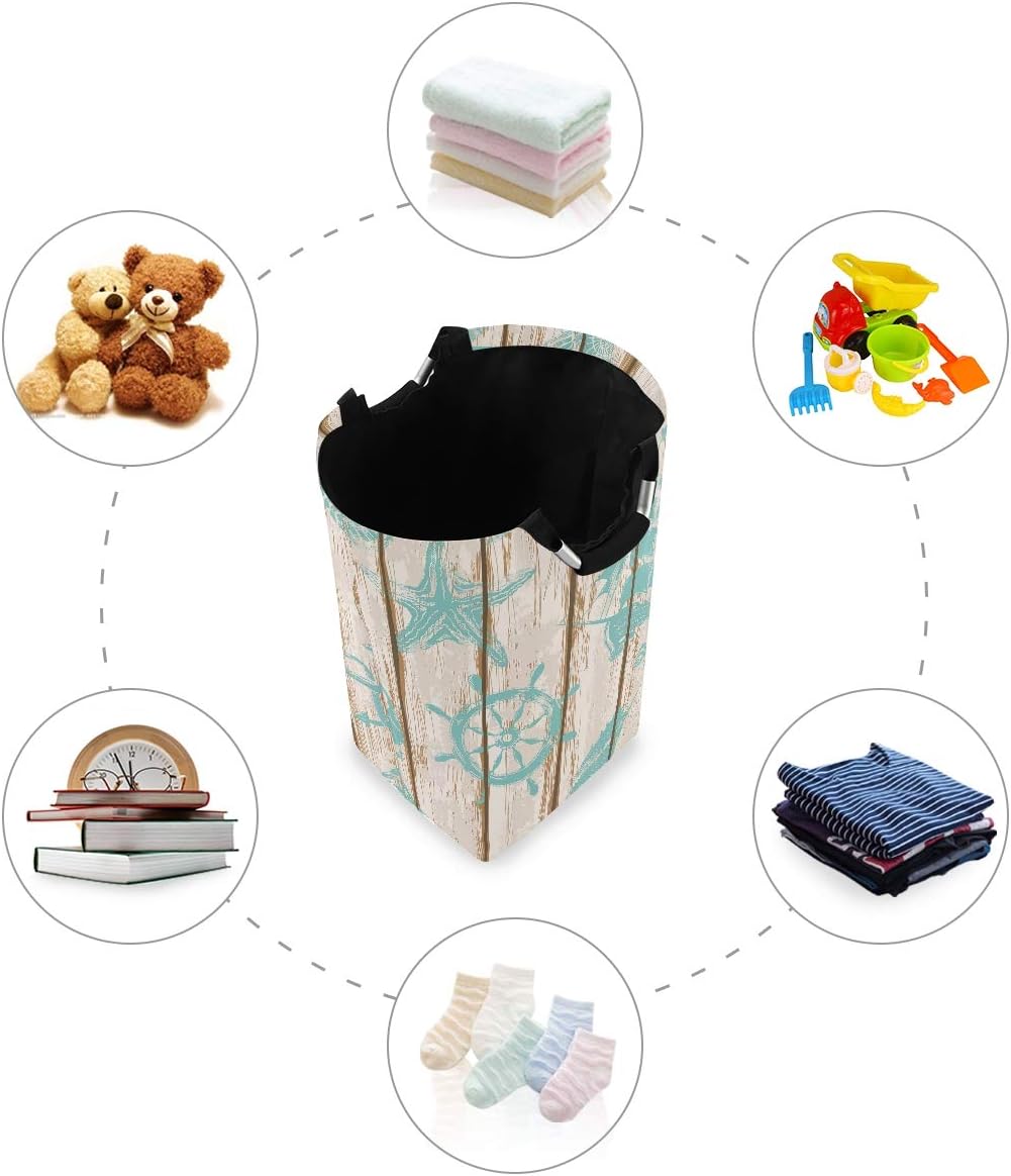 Collapsible Laundry Hamper with Durable Handles