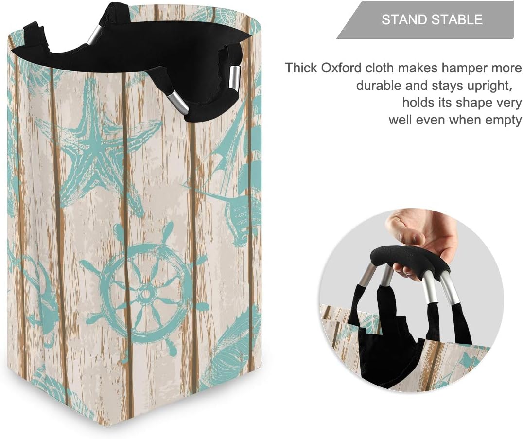 Collapsible Laundry Hamper with Durable Handles