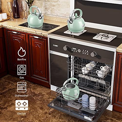 Rettberg 264 Quart Stovetop Tea Kettle with Whistle