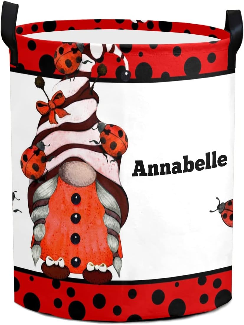 Ladybird Dots Gnome waterproof laundry basket