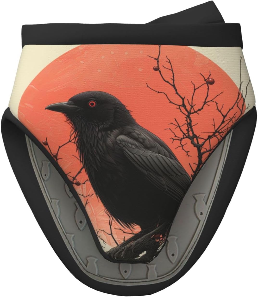 Gjieliness Vintage Halloween Raven Silicone Oven Mitts