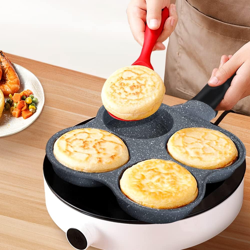 Rust-Resistant 4-Cup Egg Frying Pan