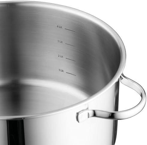 BergHOFF Essentials 10 Stockpot with Glass Lid 72 Qt 2-Sided Handle