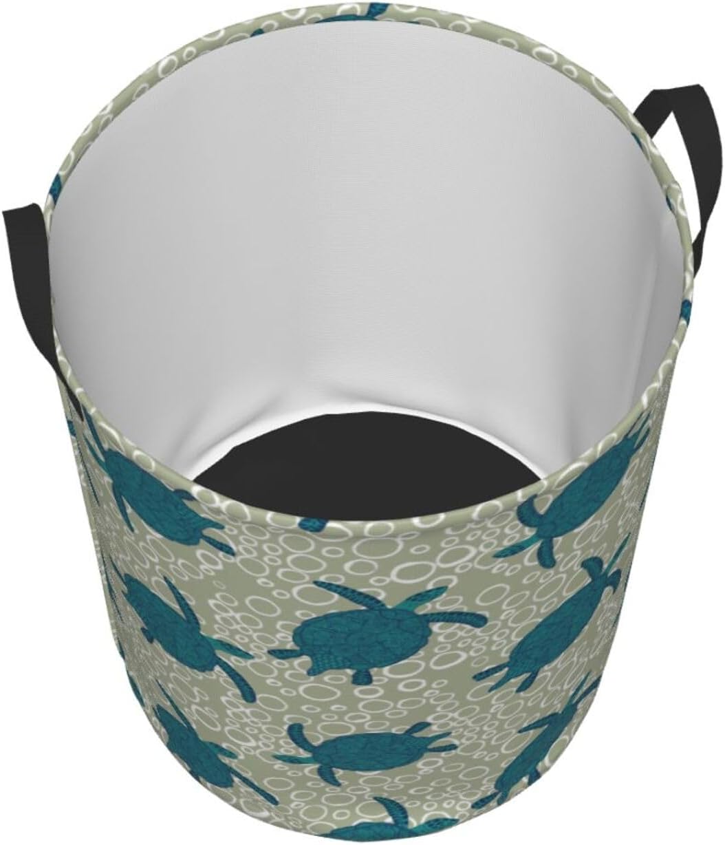 AFHYZY Turtle Laundry Hamper Collapsible with Handles