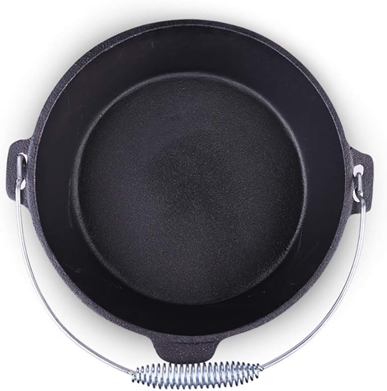 25CM Black Cast Iron Saucepan for Gas Stove