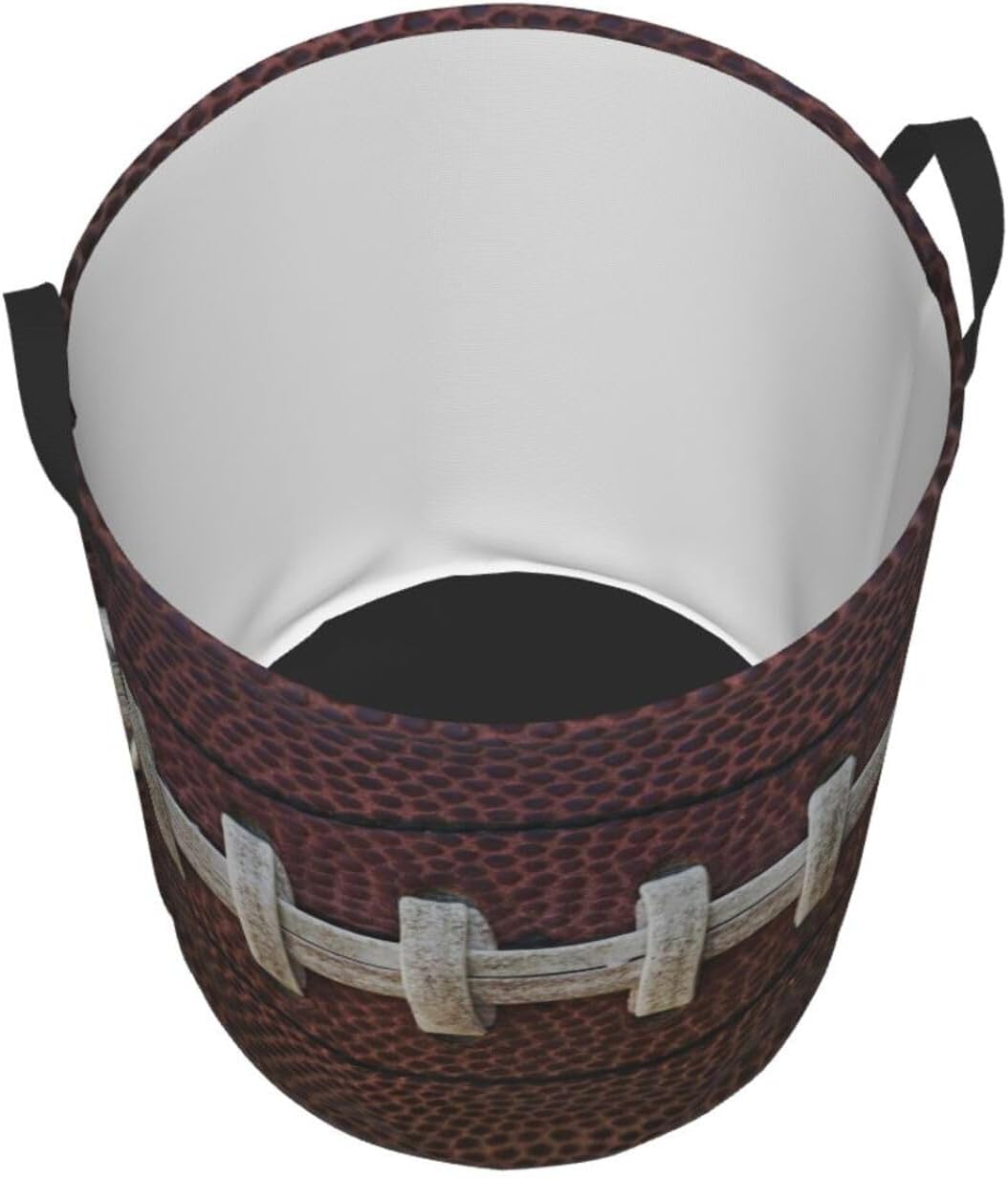 American football-themed waterproof foldable laundry basket for kids and adults