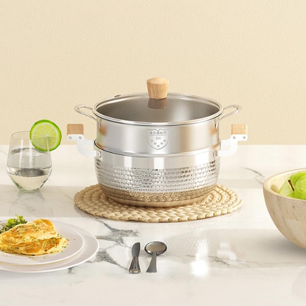 7886-inch Tri-Ply Stainless Steel Stock Pot for High-Quality Cooking