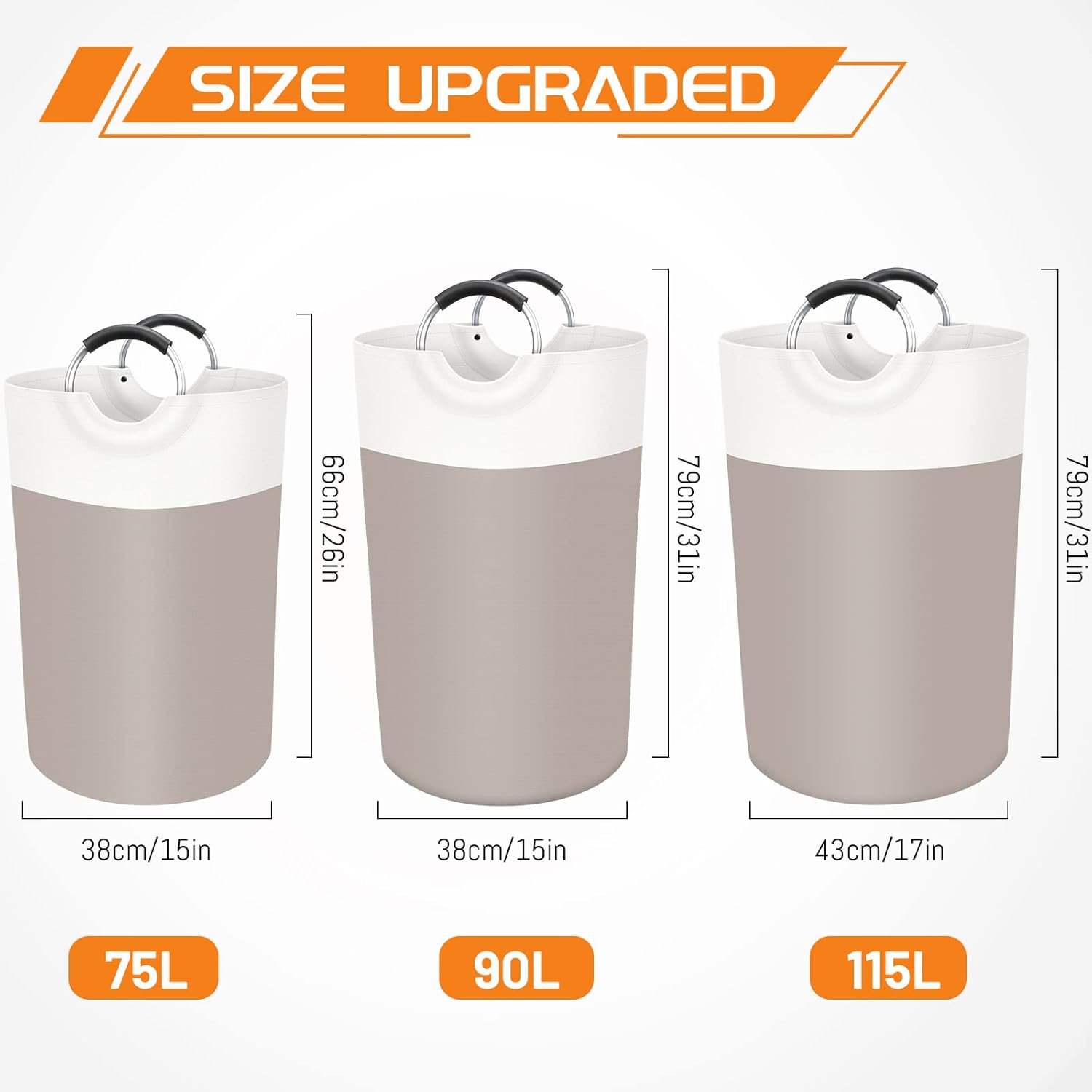BlissTotes 75L Collapsible Laundry Basket