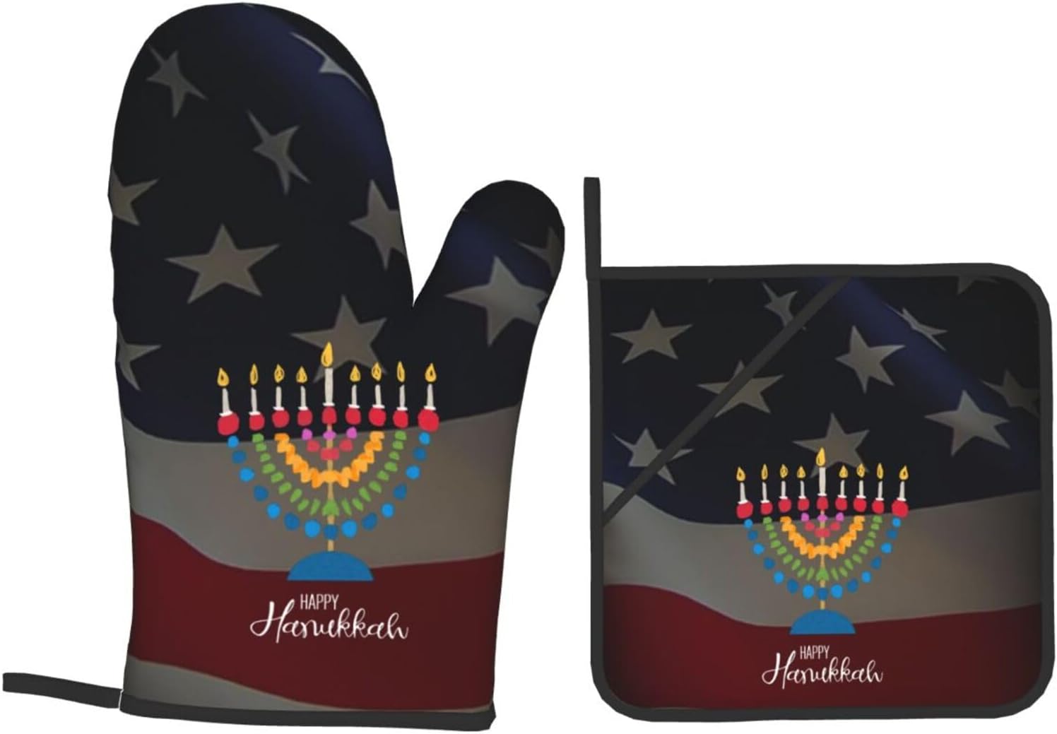 Rqwaaed Premium Heat-Resistant Oven Mitts Set