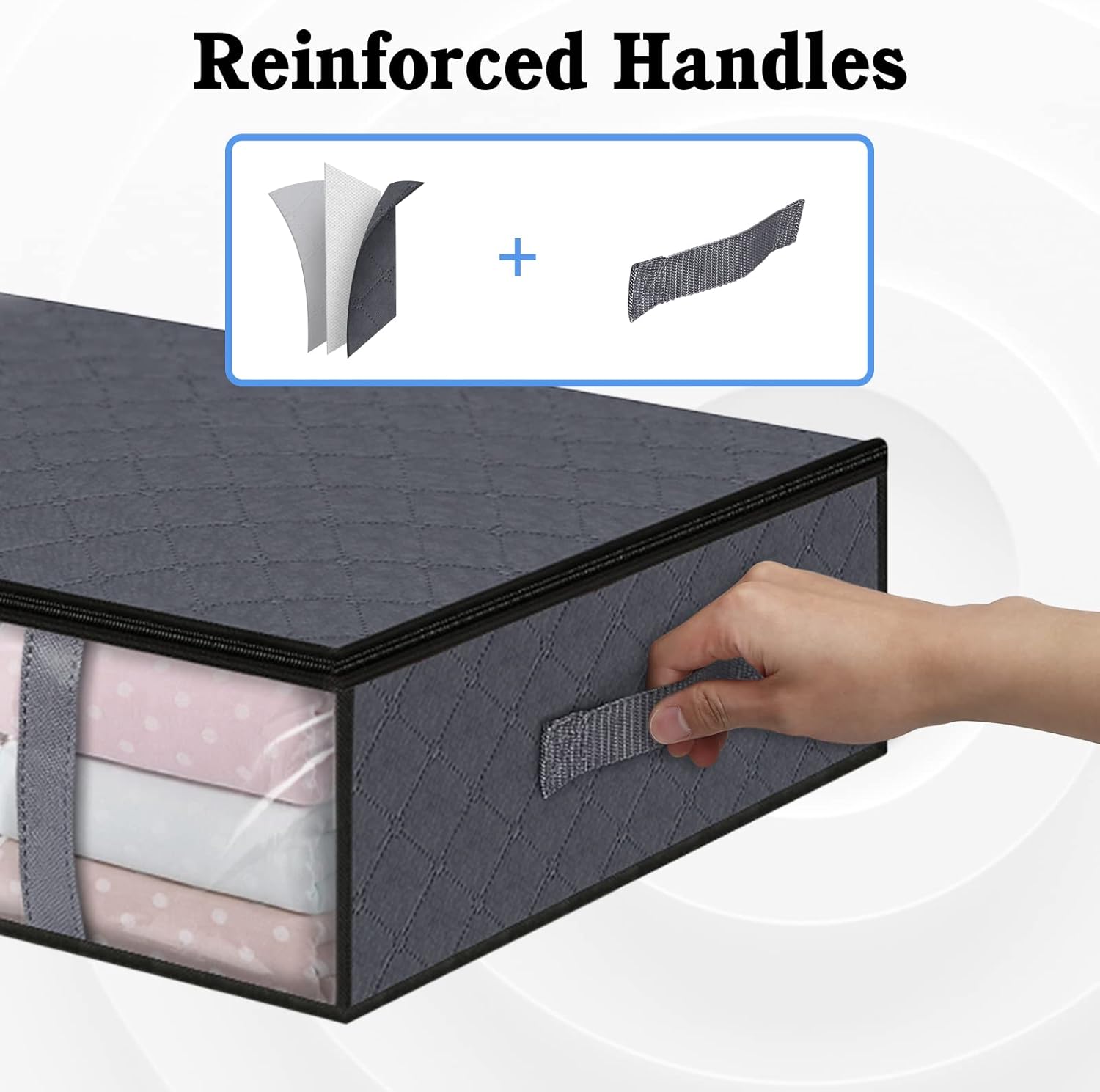 Your Bed Needs This StorageRight Under Bed Container Grey 2-Pack