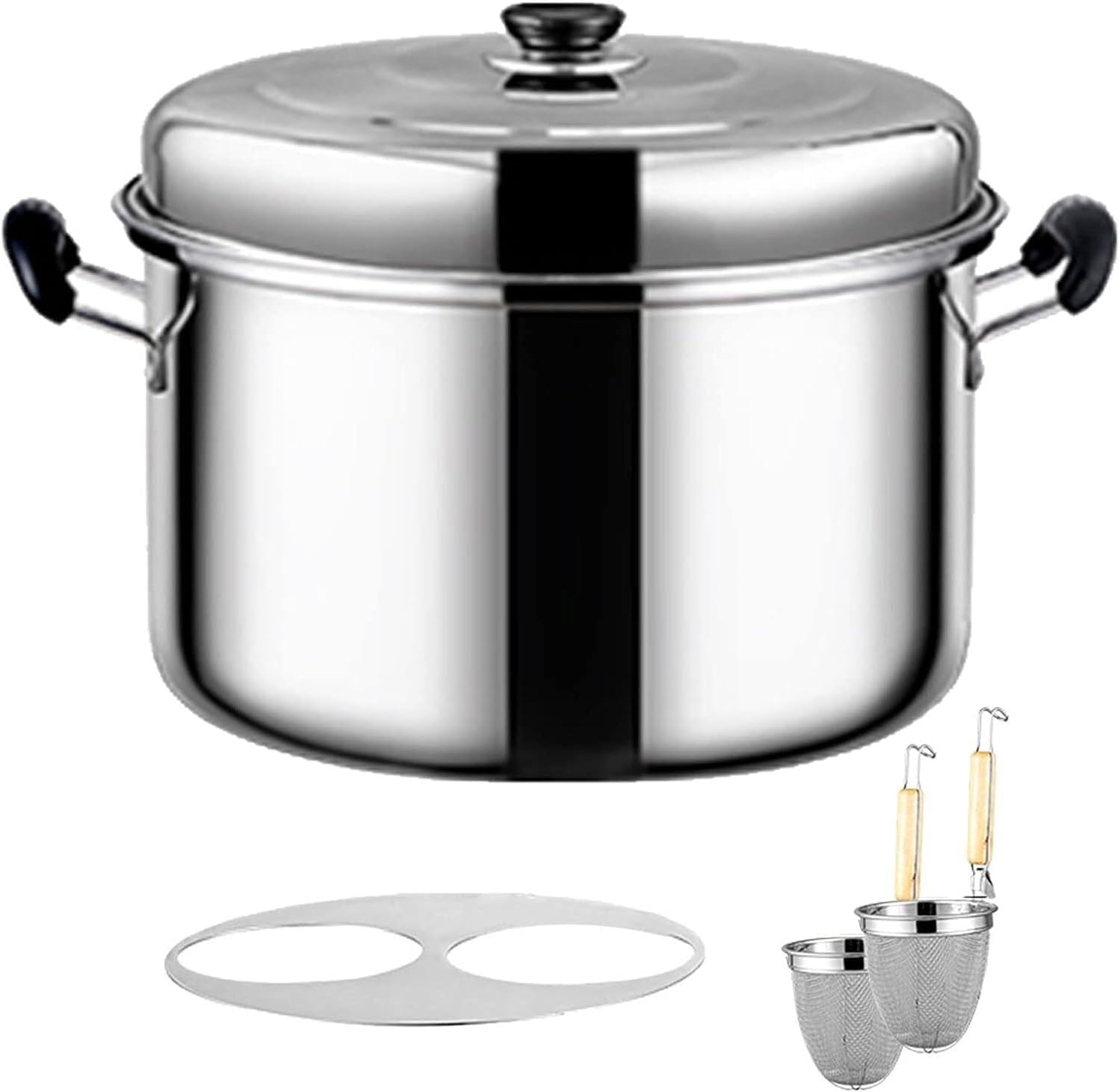 UNbit 234-Piece Stainless Steel Pasta Pot Set with Colander and Lid