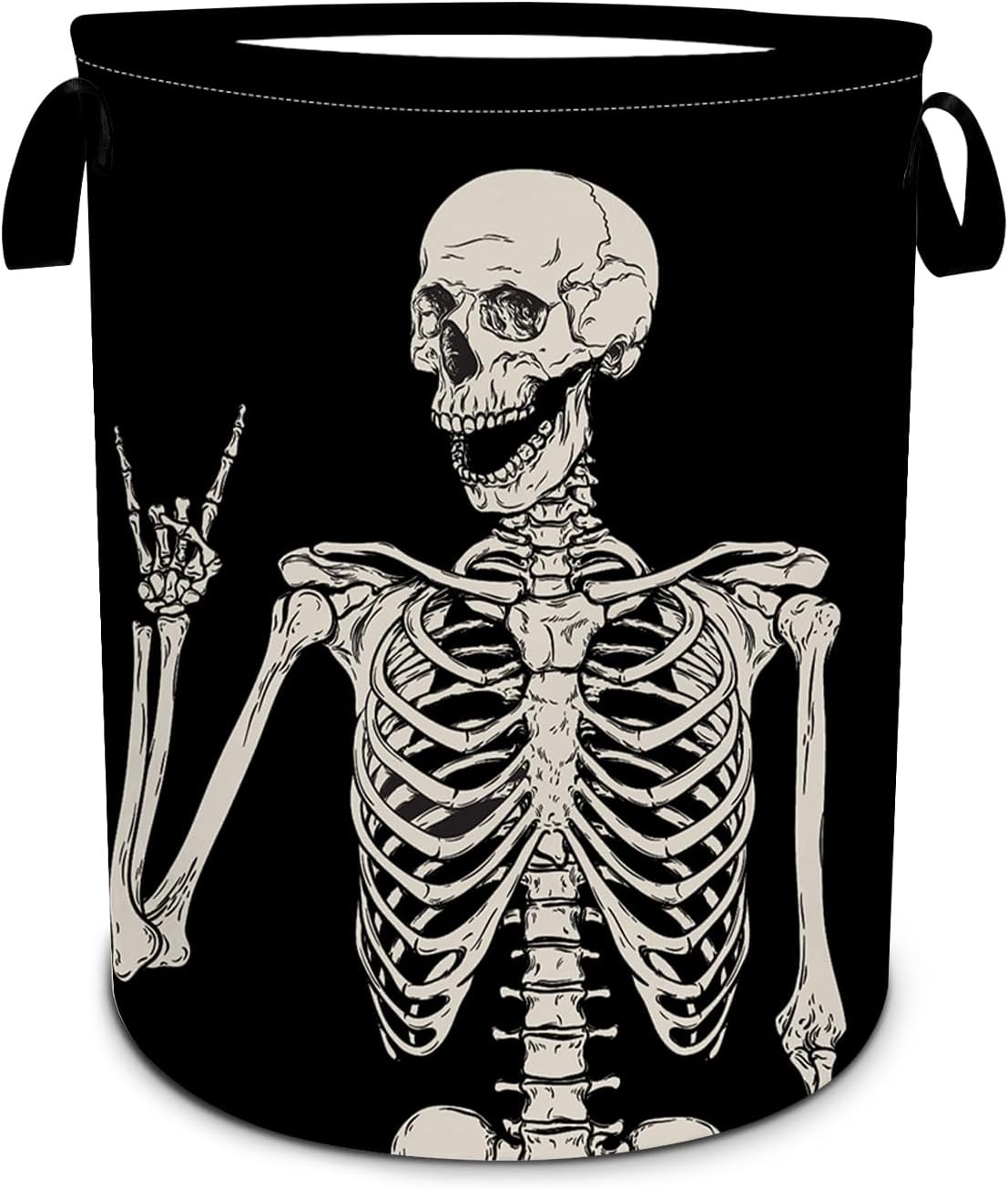 Funny Skull Laundry Hamper