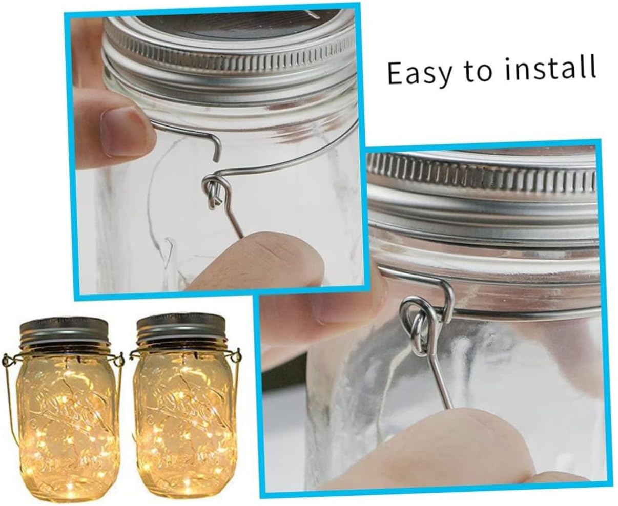 Stainless Steel Mason Jar Hangers with Multiple Uses for Easy Storage