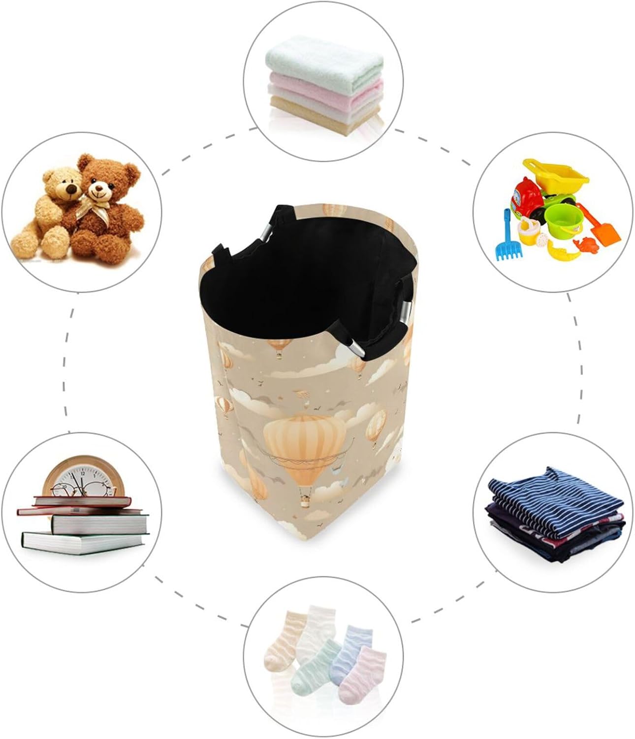 Kigai Collapsible Laundry Basket with Handles Large Waterproof Perfect for Storage
