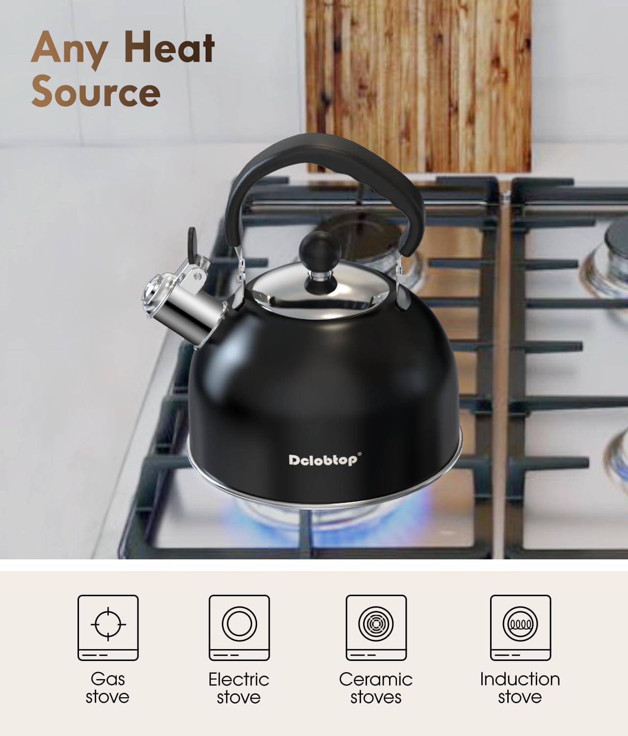 Premium Stainless Steel Tea Kettle for Stove Top