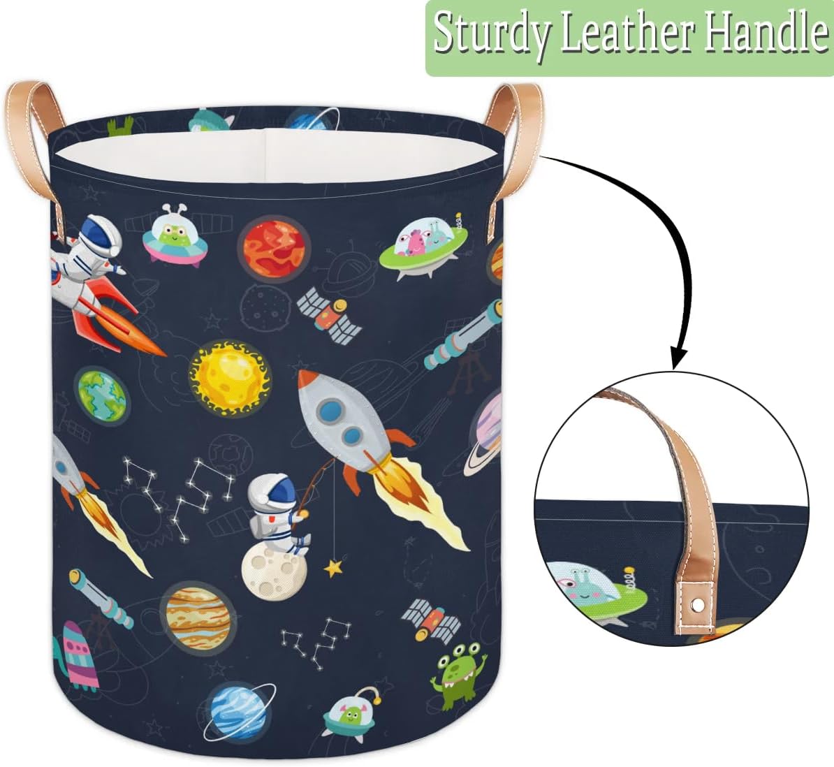 Large Laundry Basket - Collapsible Tall Storage Bin for Kids 70L Capacity