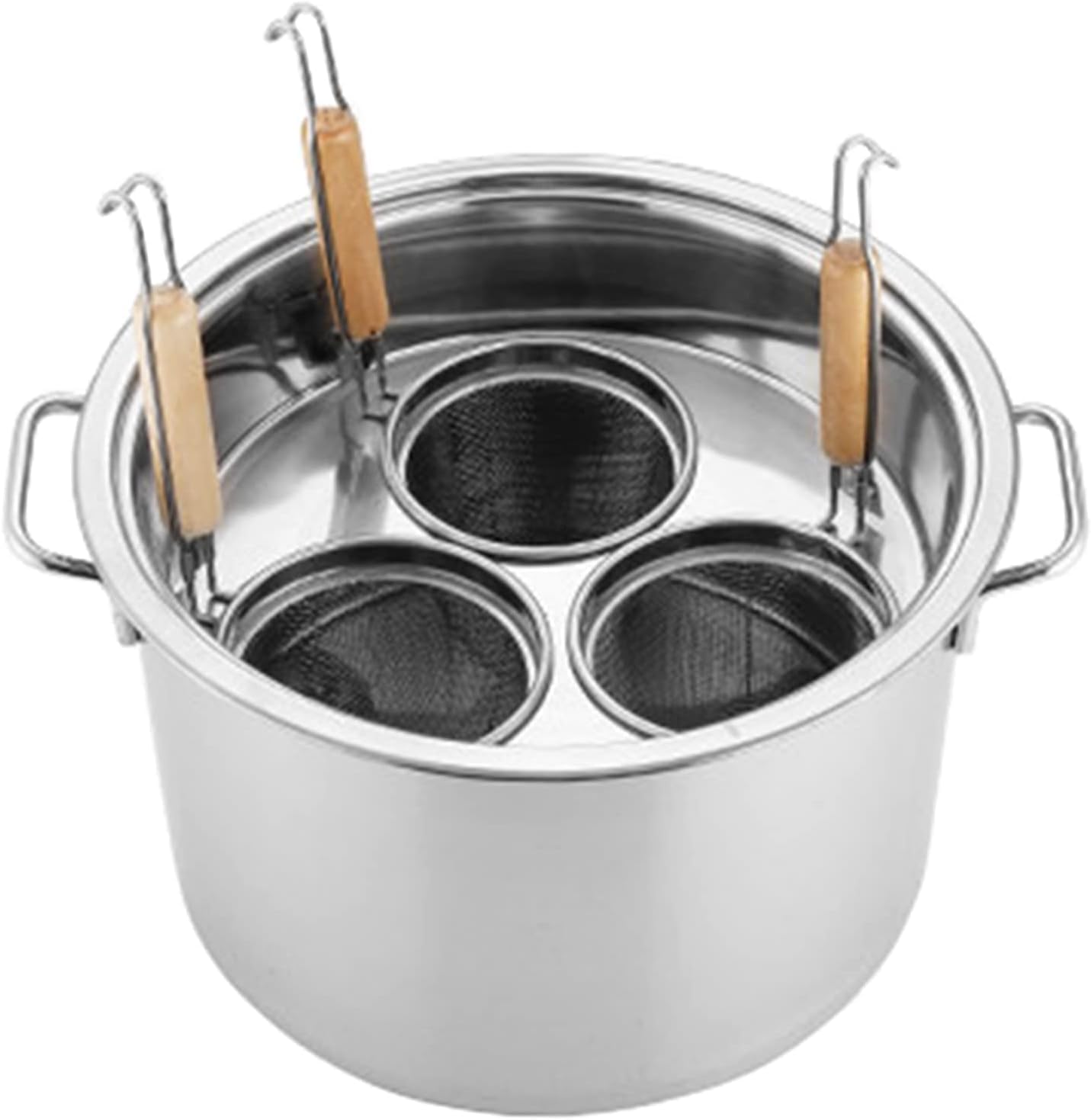 AttreX Stainless Steel Pasta Pots Set with 3 Holes
