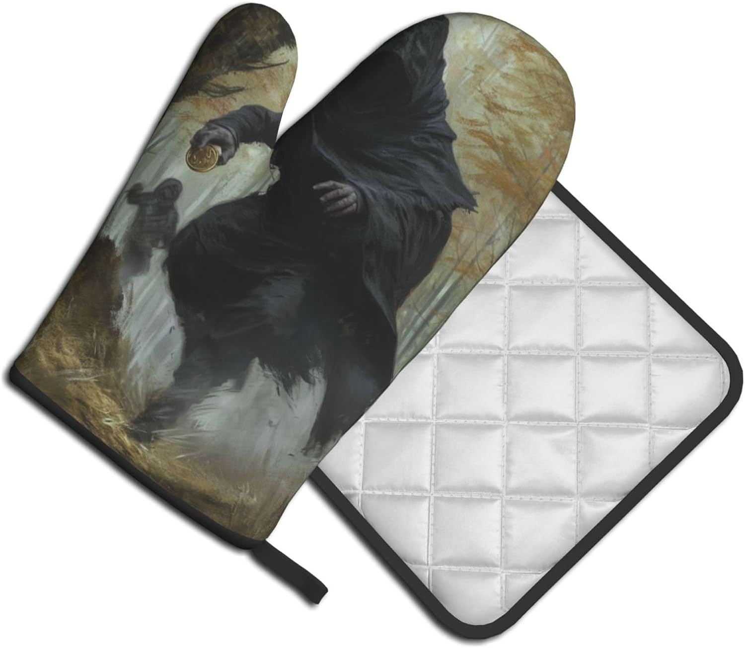 Keep Your Kitchen Warm with Halloween Oven Mitts Pot Holders Set