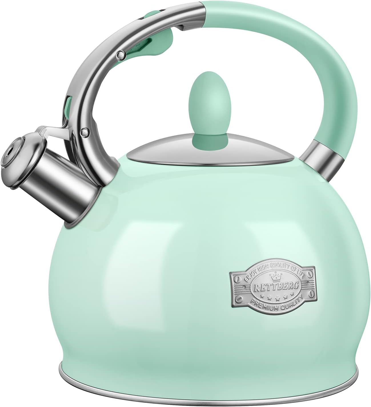 Rettberg 264 Quart Stovetop Tea Kettle with Whistle