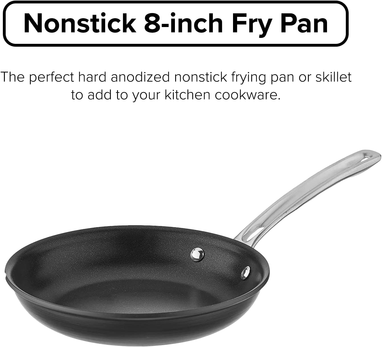 Viking 8 Inch Non-Stick Frying Pan Hard Anodized Gray