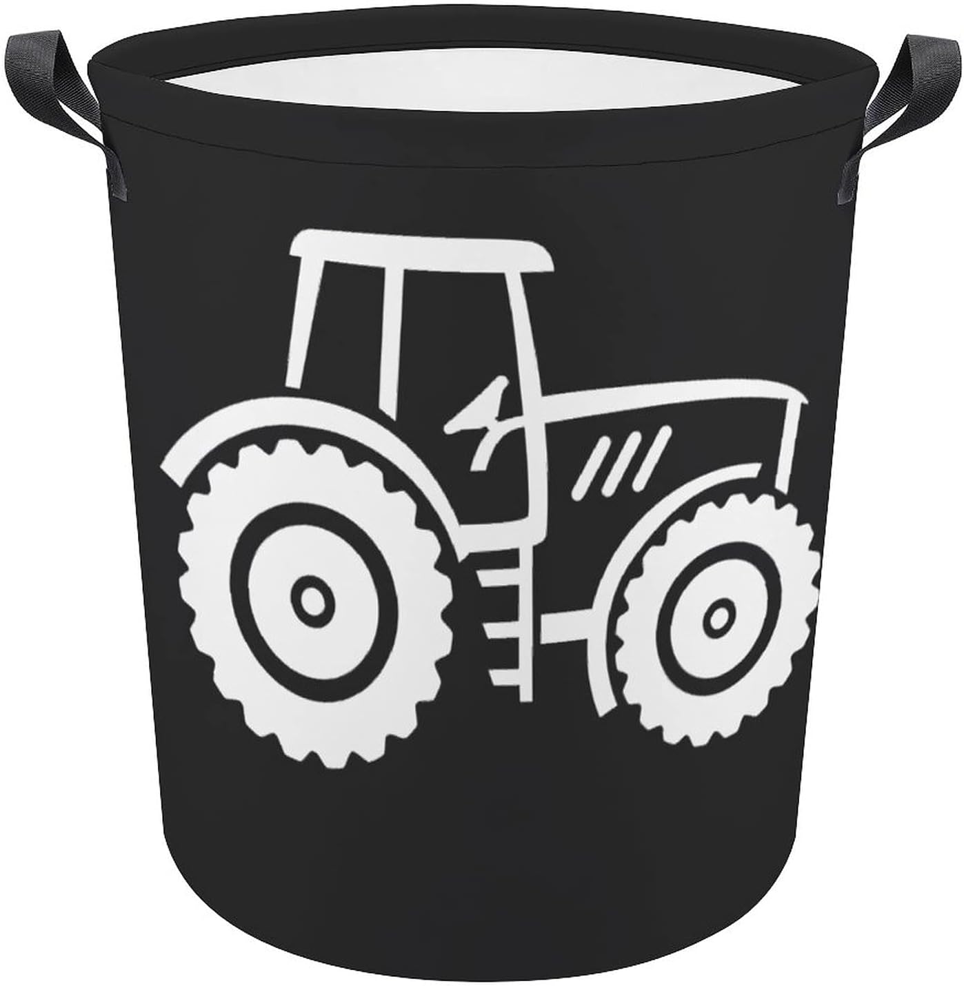 Vintage Tractor Laundry Basket Hamper Bag