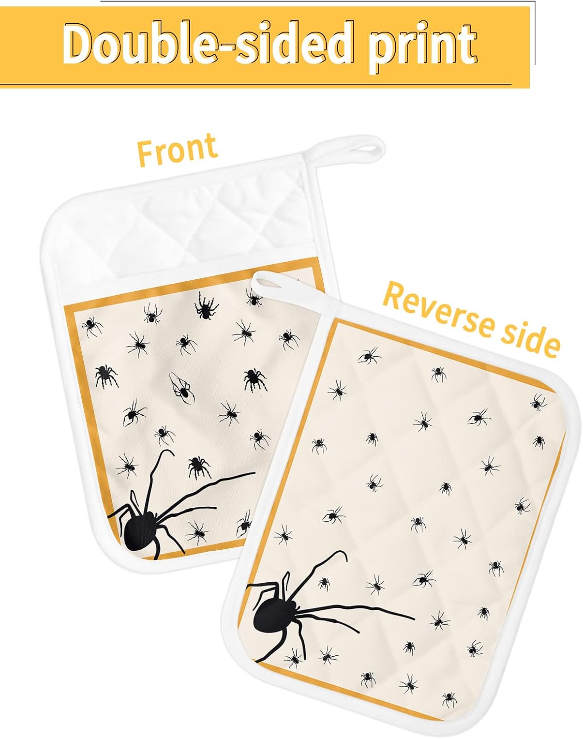 Scary Halloween Obtuse Pot Holder Set for the Kitchen