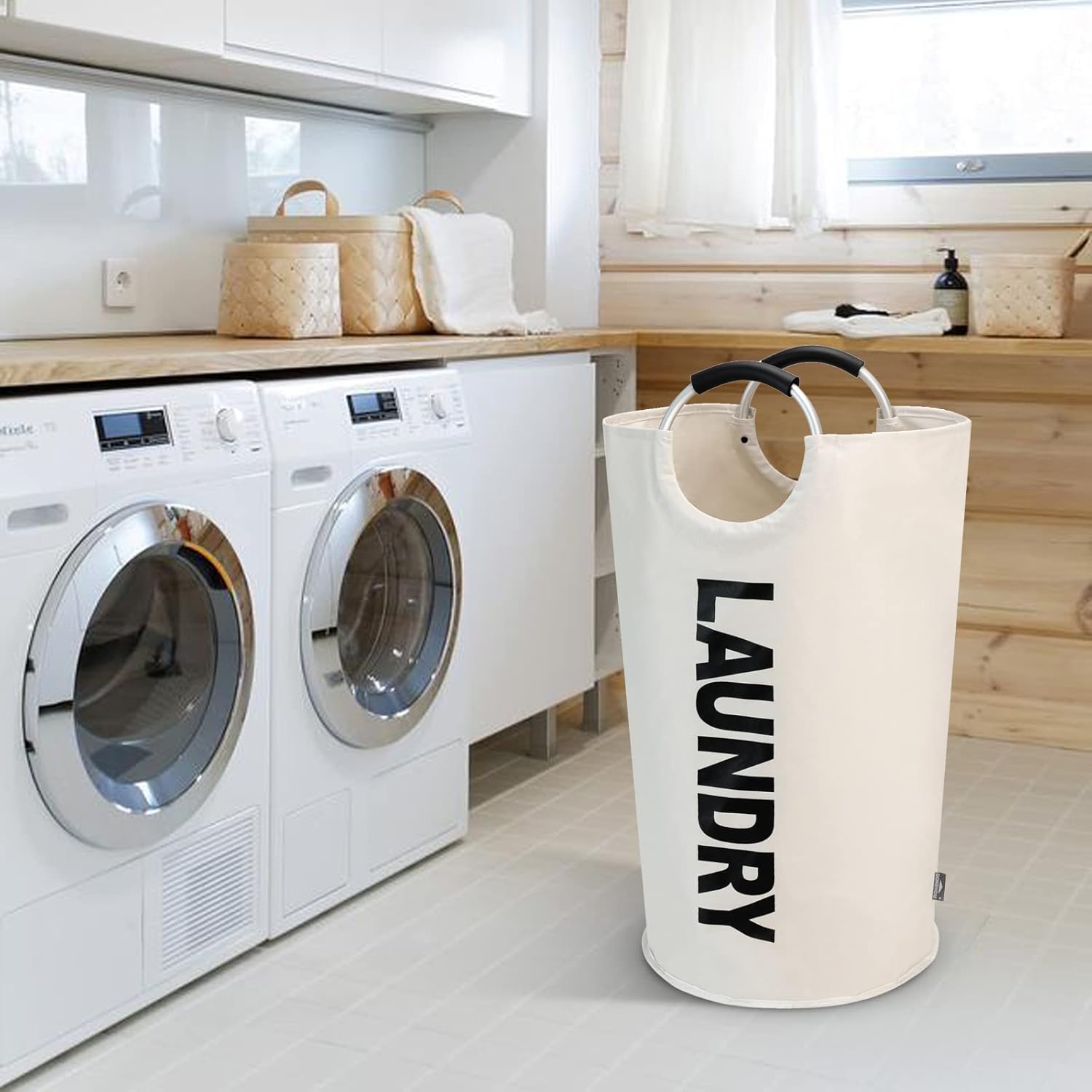 Collapsible Folding Full-Load Hamper for Freestanding