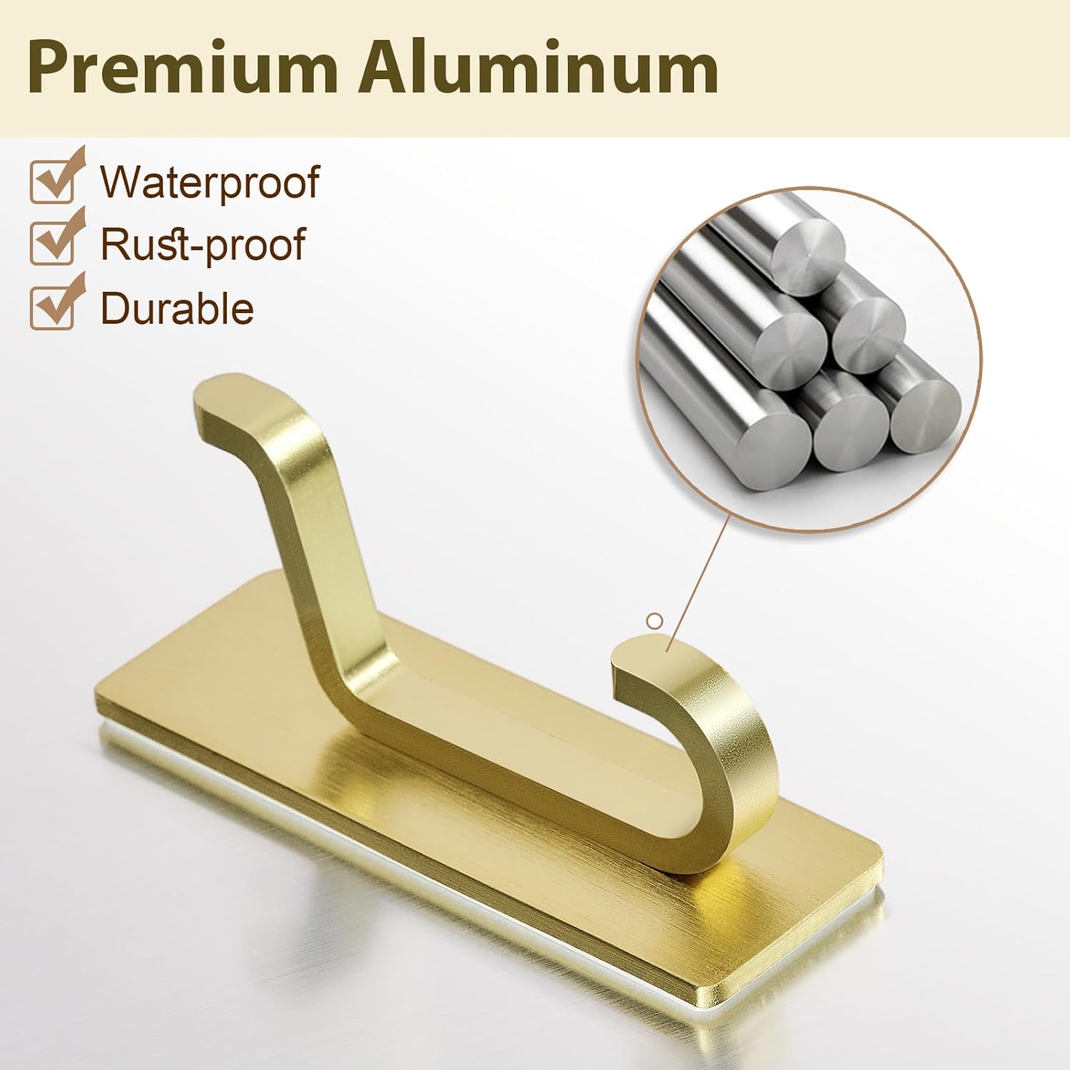 Heavy-Duty 12LB Towel Hooks for Bathrooms 4-Pack Stainless