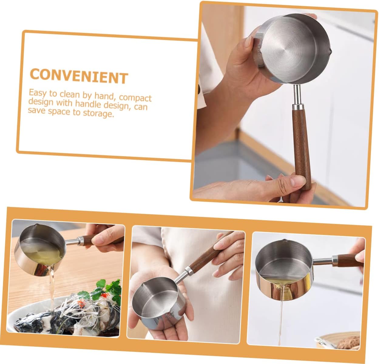 Stainless Steel Saucepan with Handle