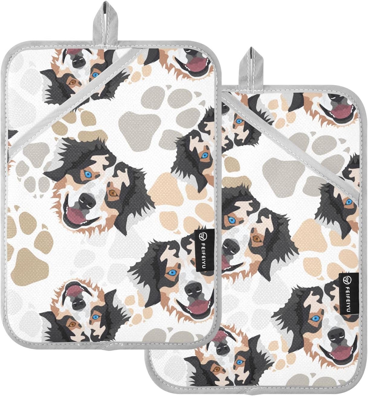 DalziumPotholder Dog Paws Set of 2