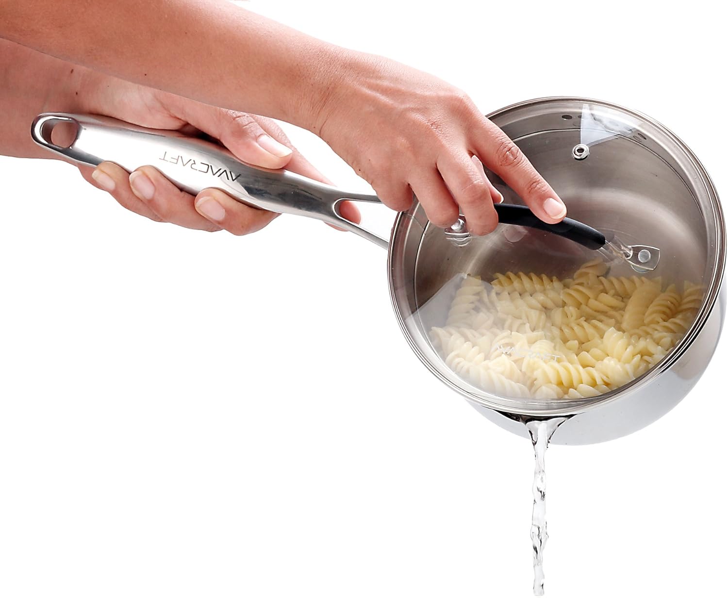 Stainless Steel Saucepan with Glass Lid for Home Kitchen