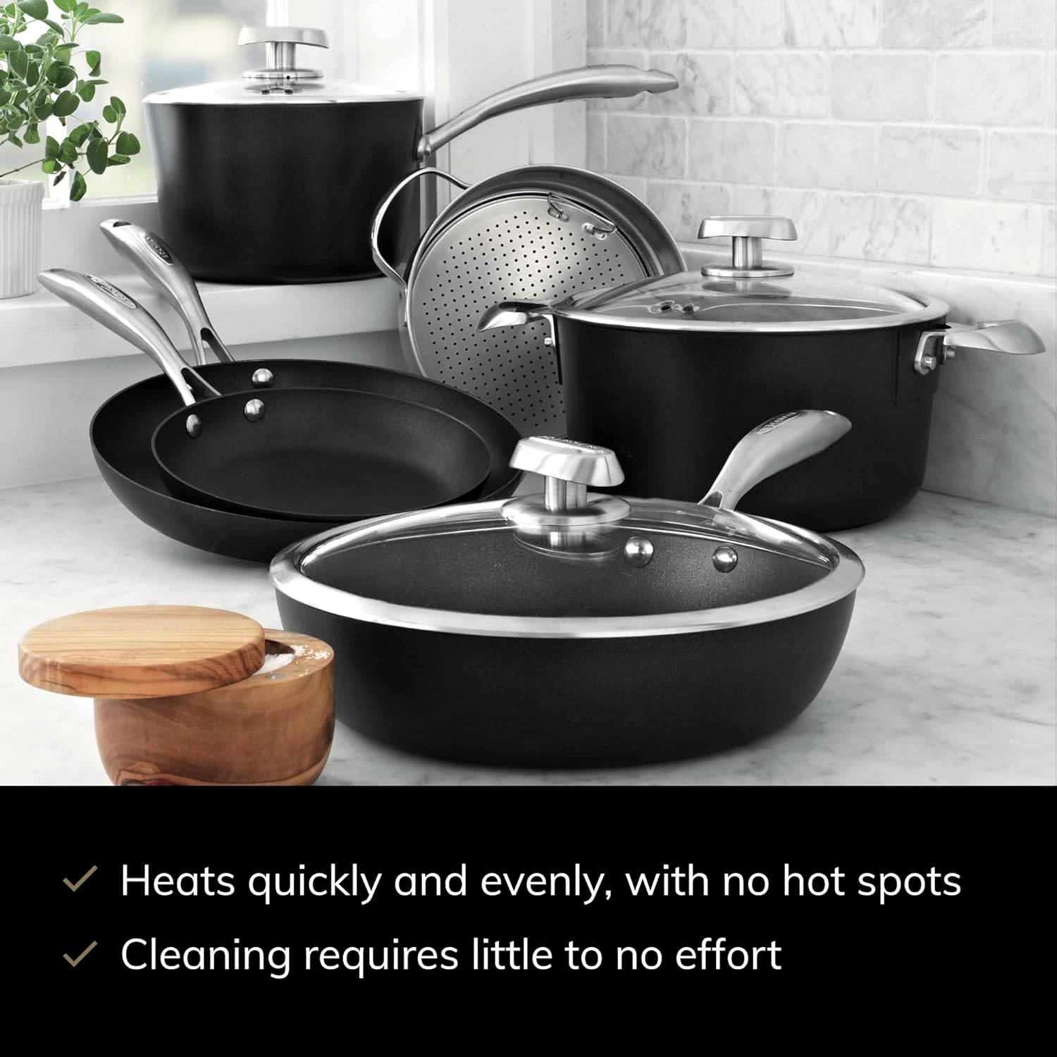 SCANPAN Pro IQ 9-Piece Nonstick Cookware Set 1