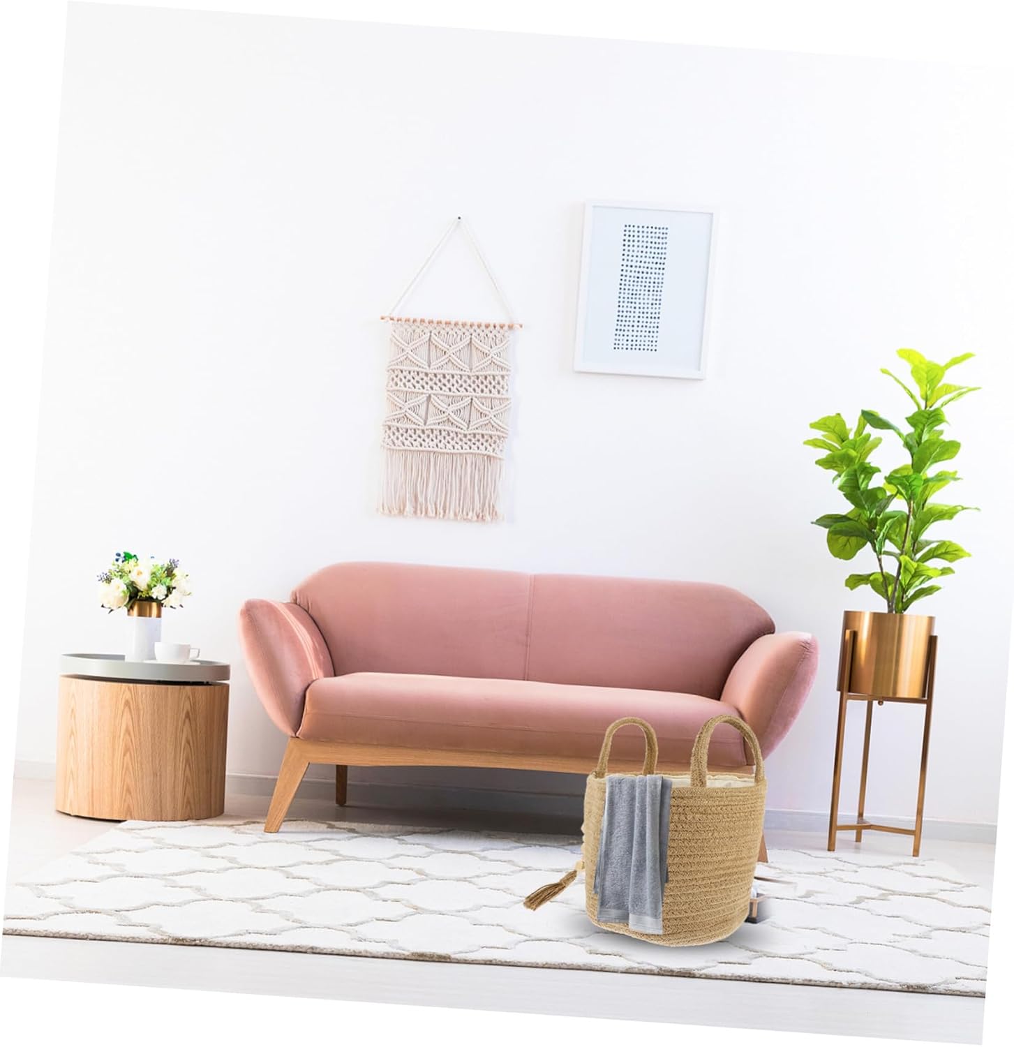 Stylish Functional Rope Laundry Basket