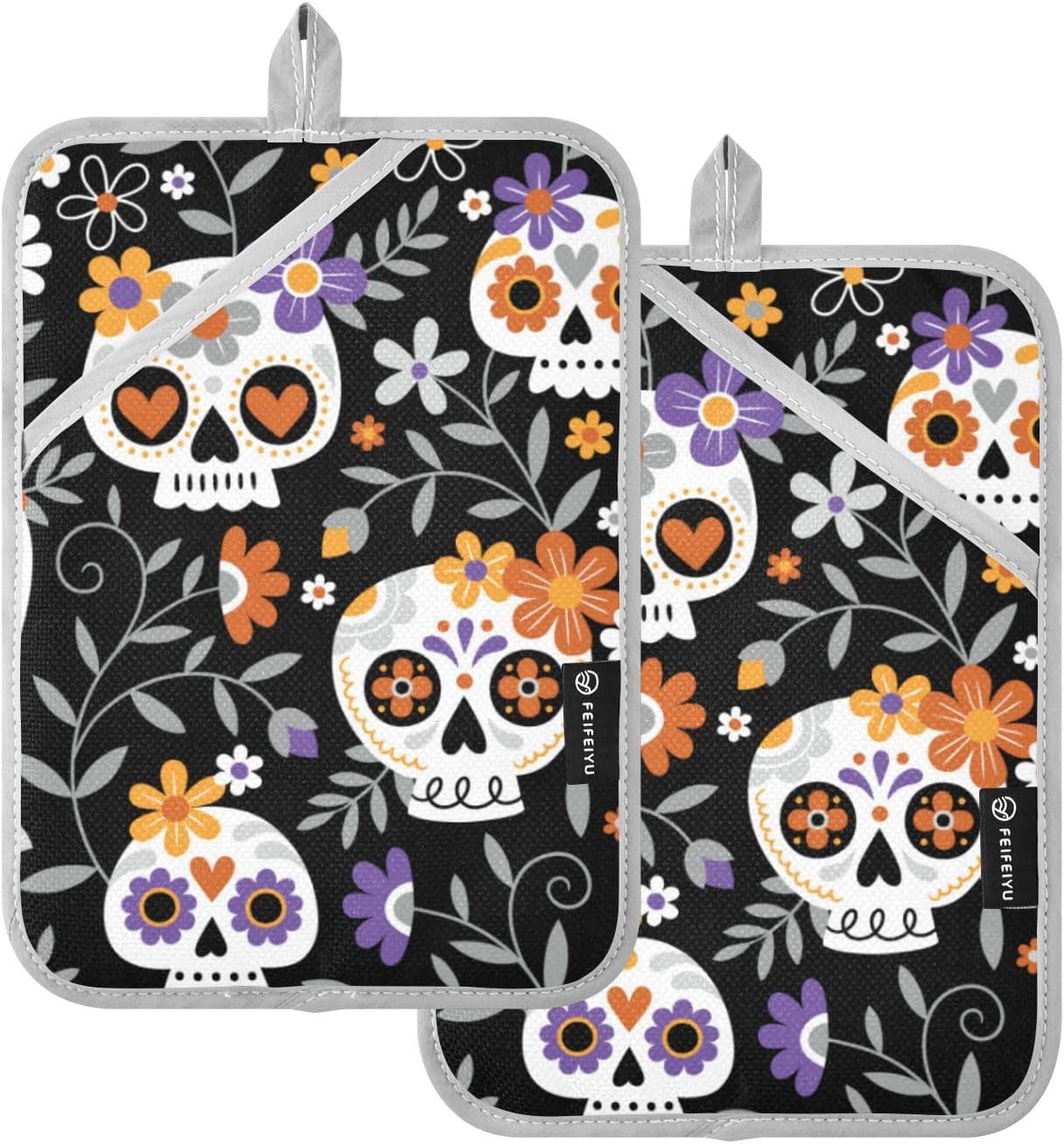 2-Piece Halloween Heat-Resistant Potholders