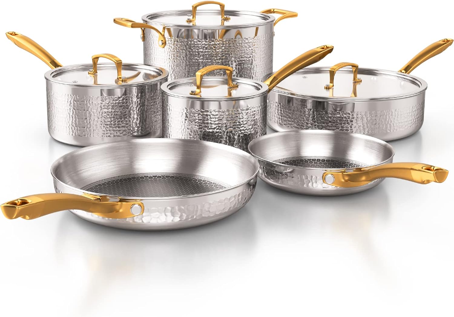 Homaz Life Tri-Ply Stainless Steel Cookware Set