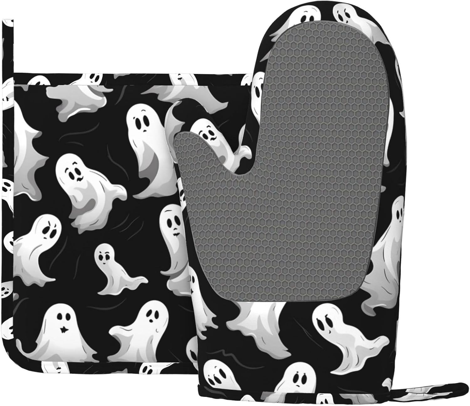 Halloween Goth Silicone Oven Mitts Set of 2