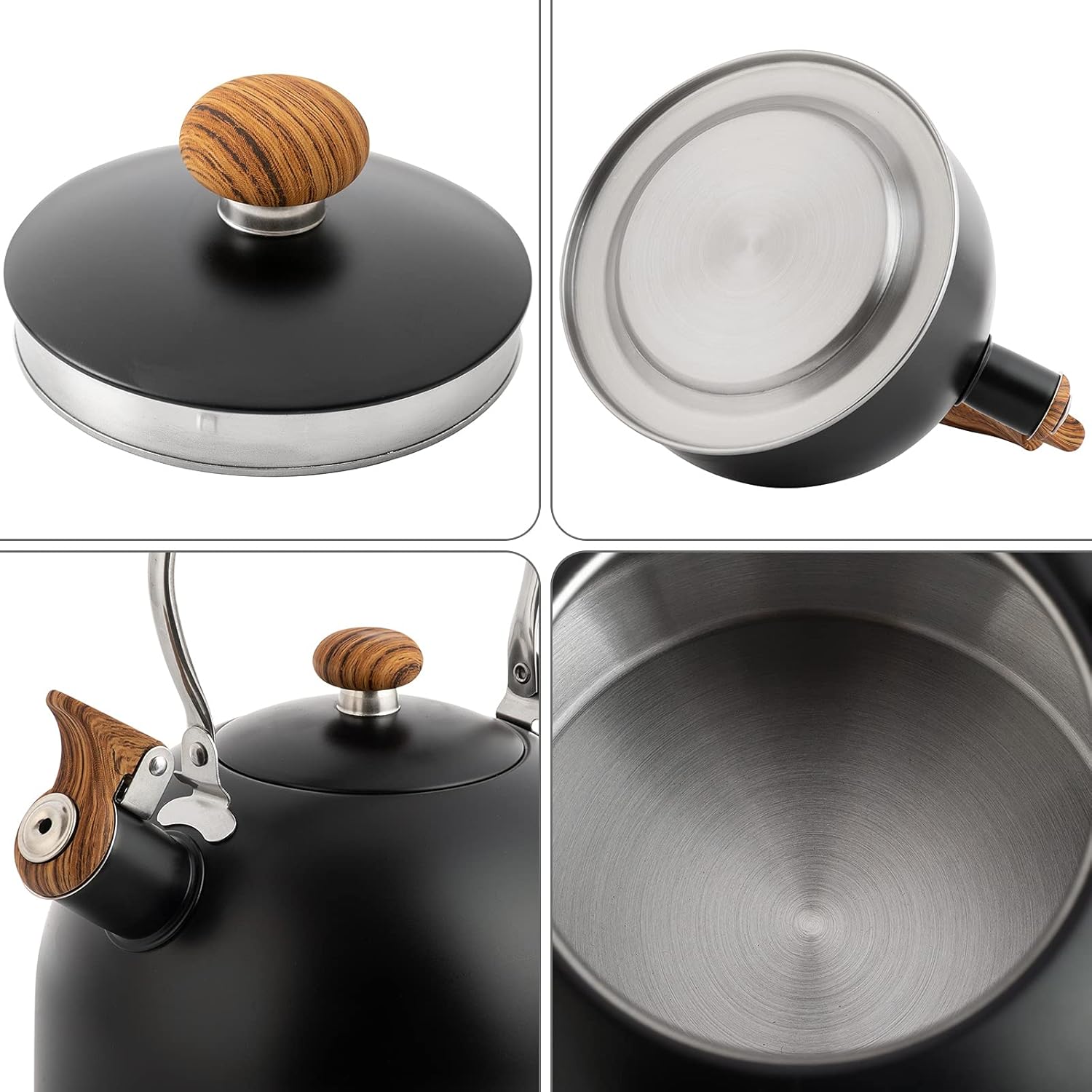 TEDSWAIT Whistling Coffee or Water Kettle 23 Quart