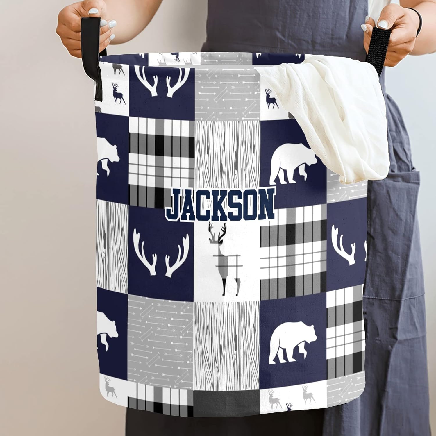 Personalized Travel Laundry Basket