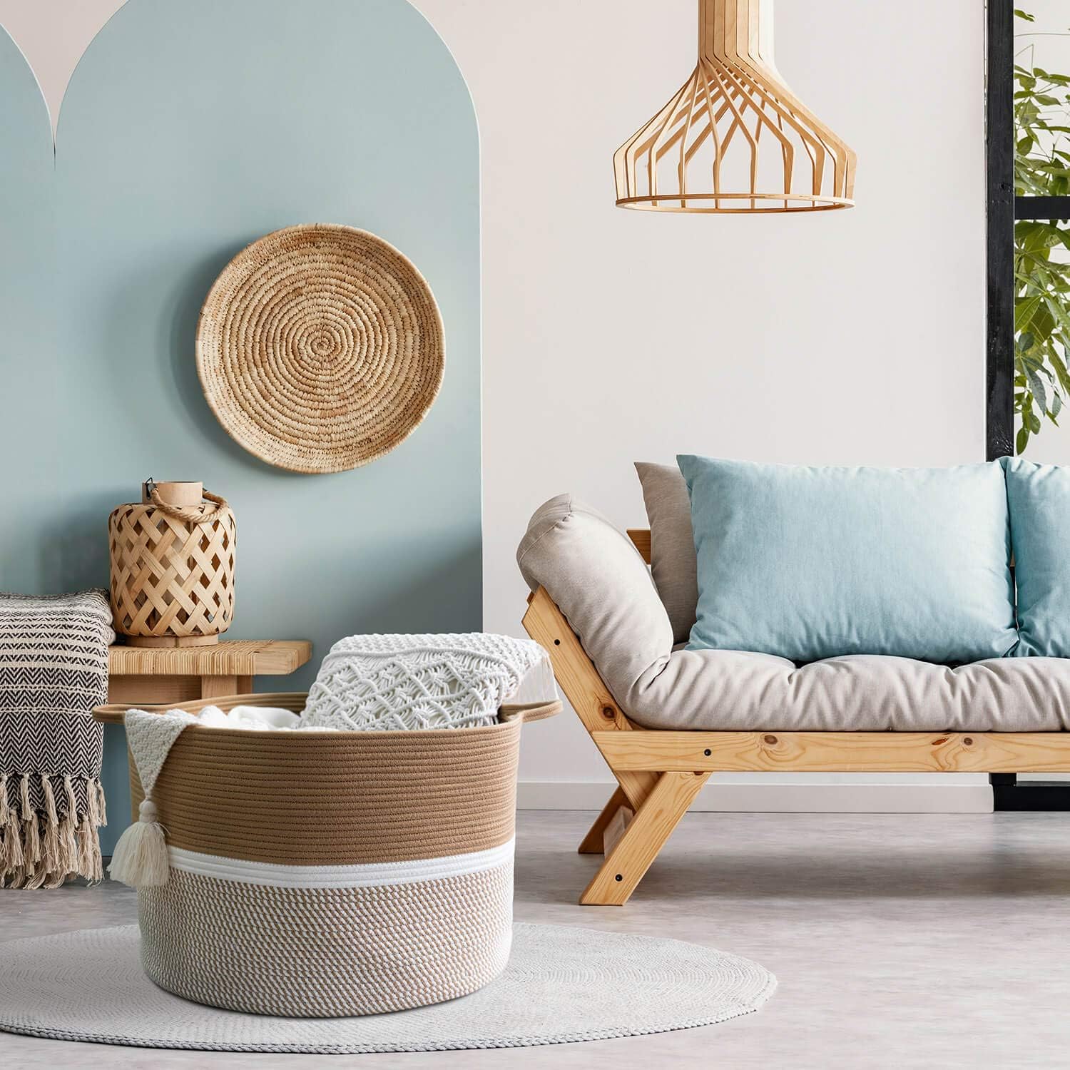 Stylish Durable Extra Large Cotton Basket