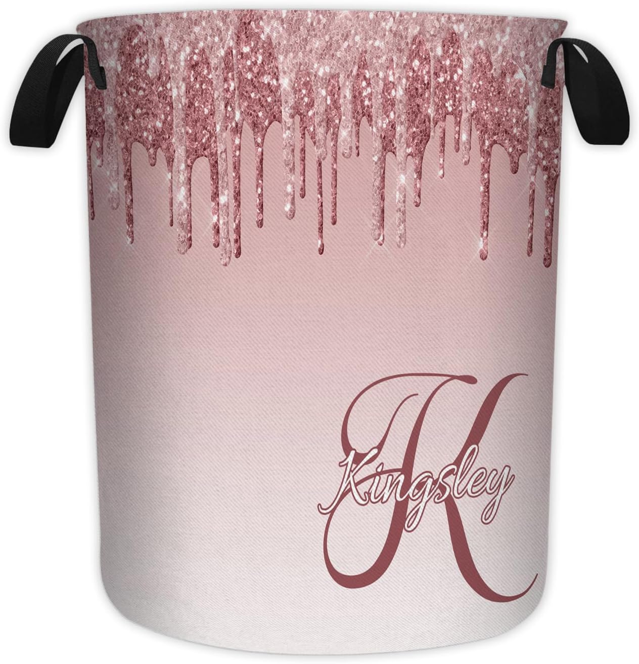 Personalized Glitter Name Laundry Hamper