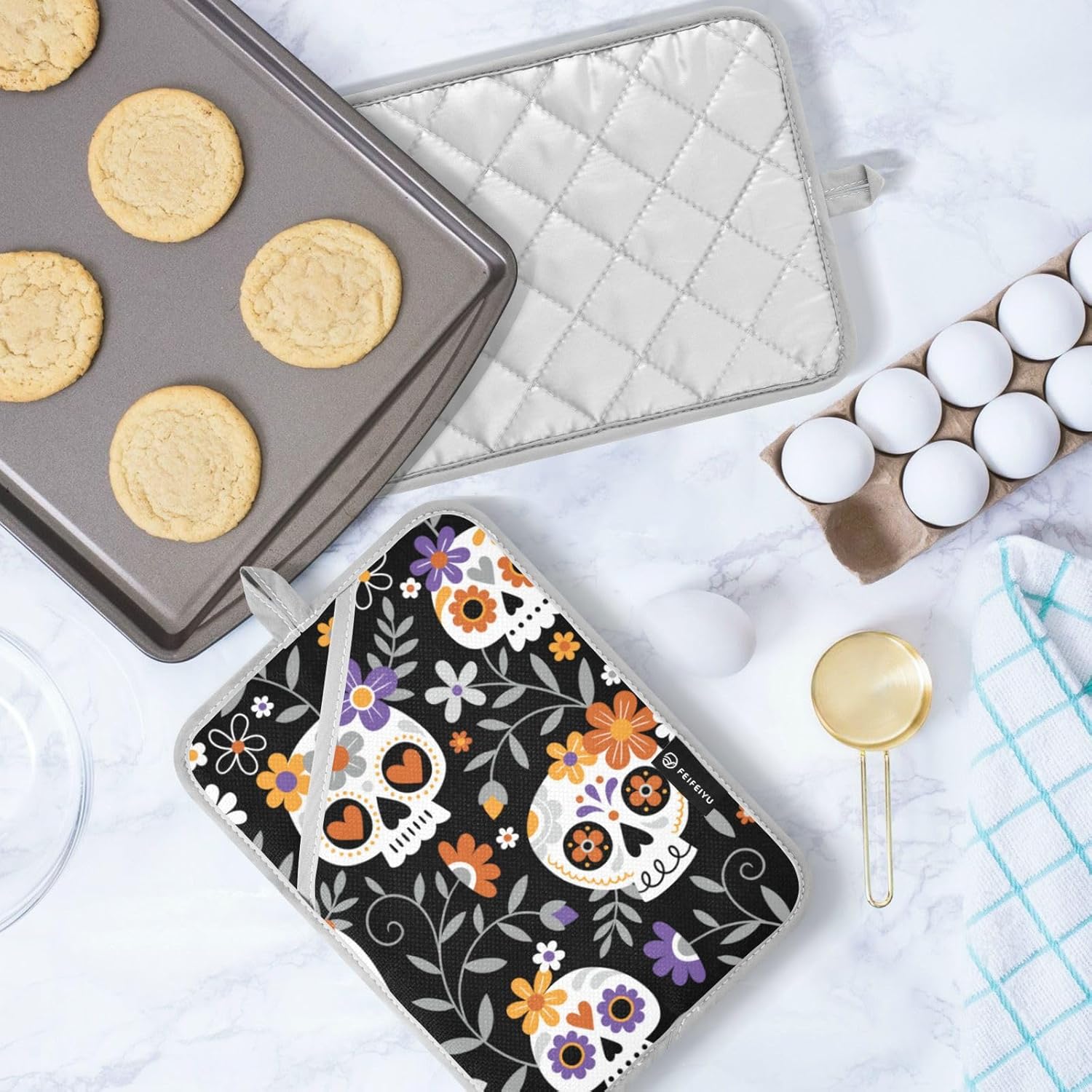 2-Piece Halloween Heat-Resistant Potholders