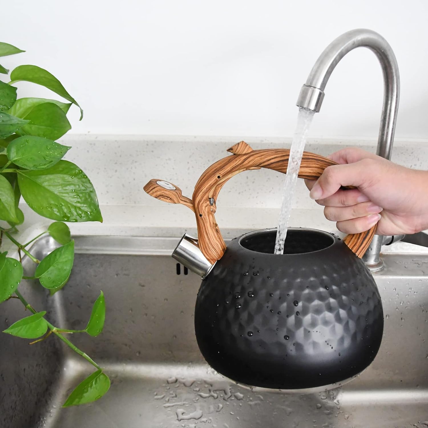 GGC Whistling Whopper Heavy Stainless Steel Tea Kettle