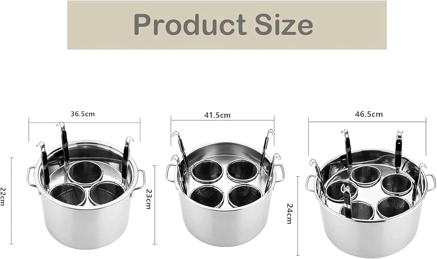 Stainless Steel Stockpot with Colander Induction Compatible