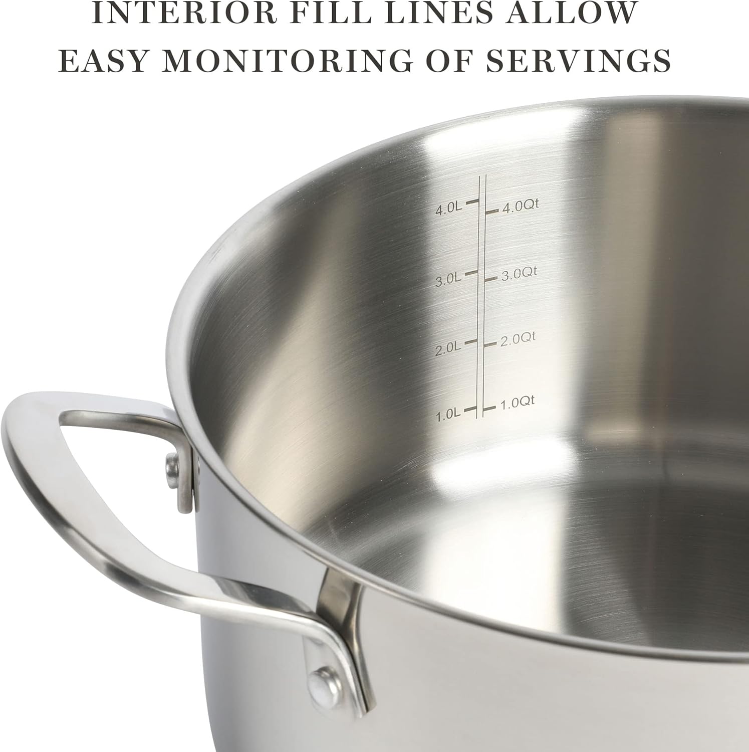Martha Stewart 5-Quart 188 Stainless Steel Dutch Oven