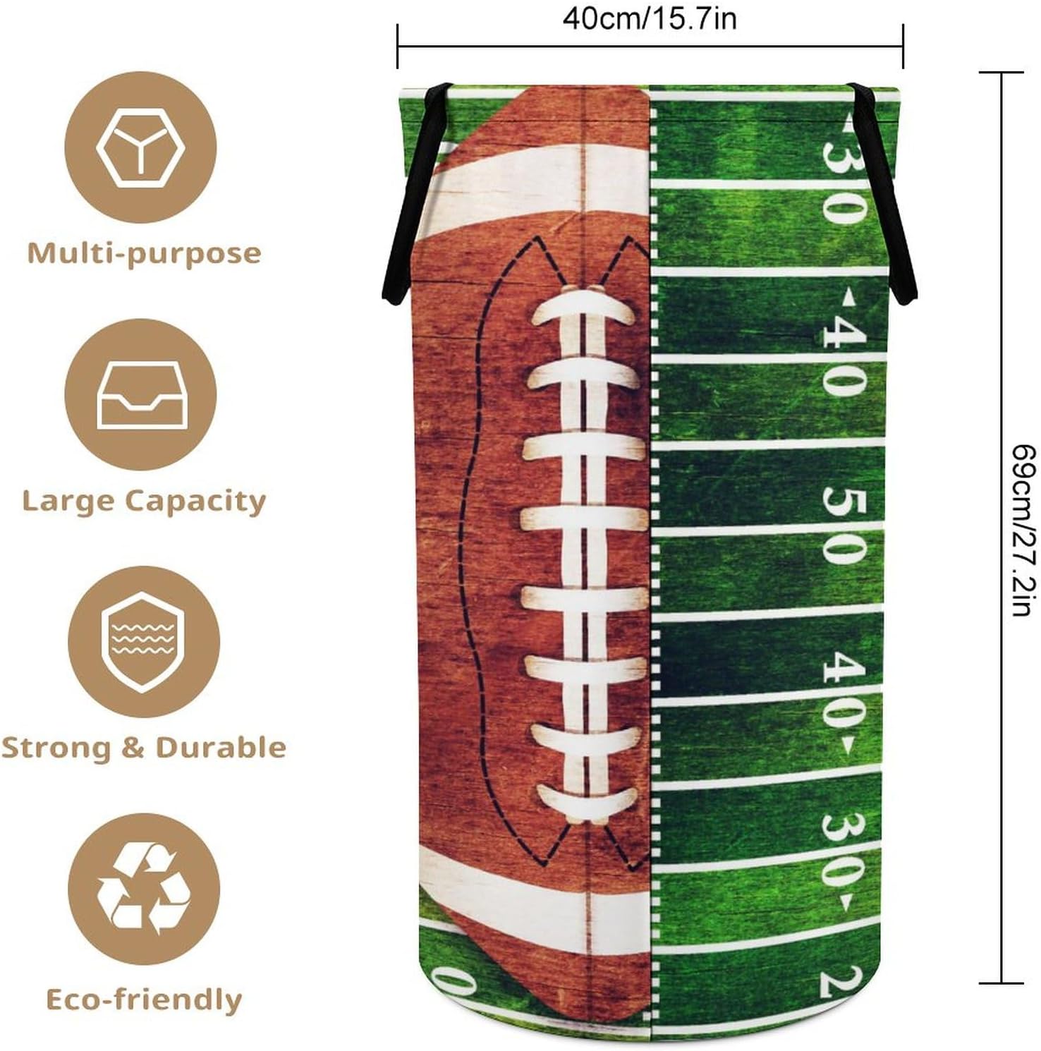 Meaudiwes Large Waterproof Laundry Basket with Handles