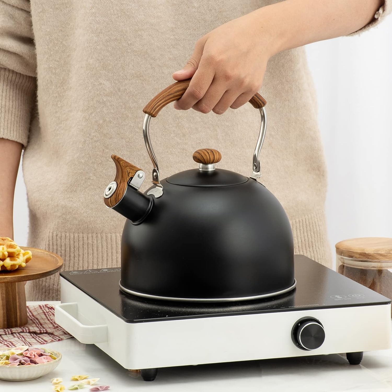 TEDSWAIT Whistling Coffee or Water Kettle 23 Quart