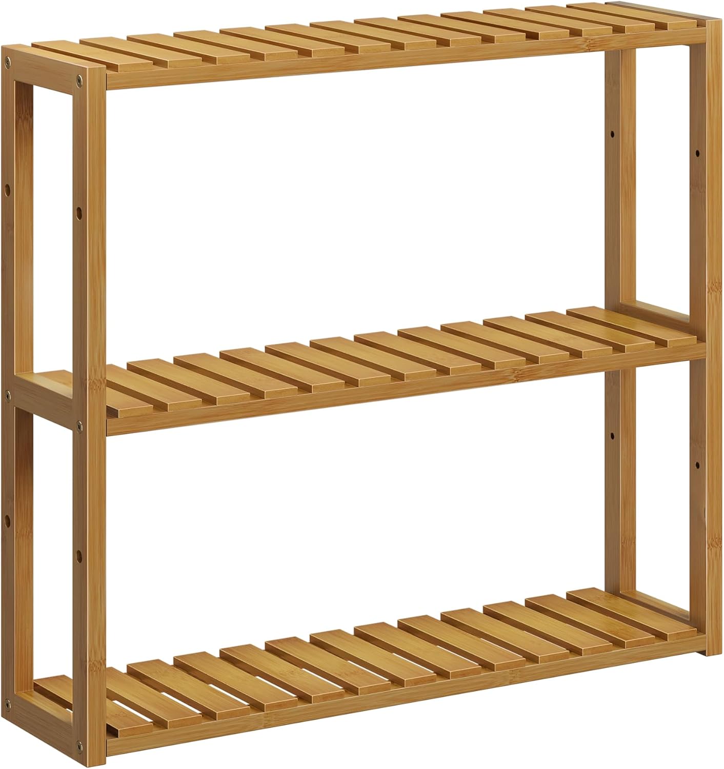 Sturdy Bamboo Storage Shelf for Home